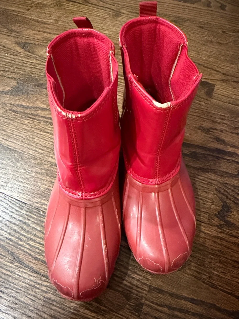 Sperry Red Waterproof Duck Boots - Kids size 12